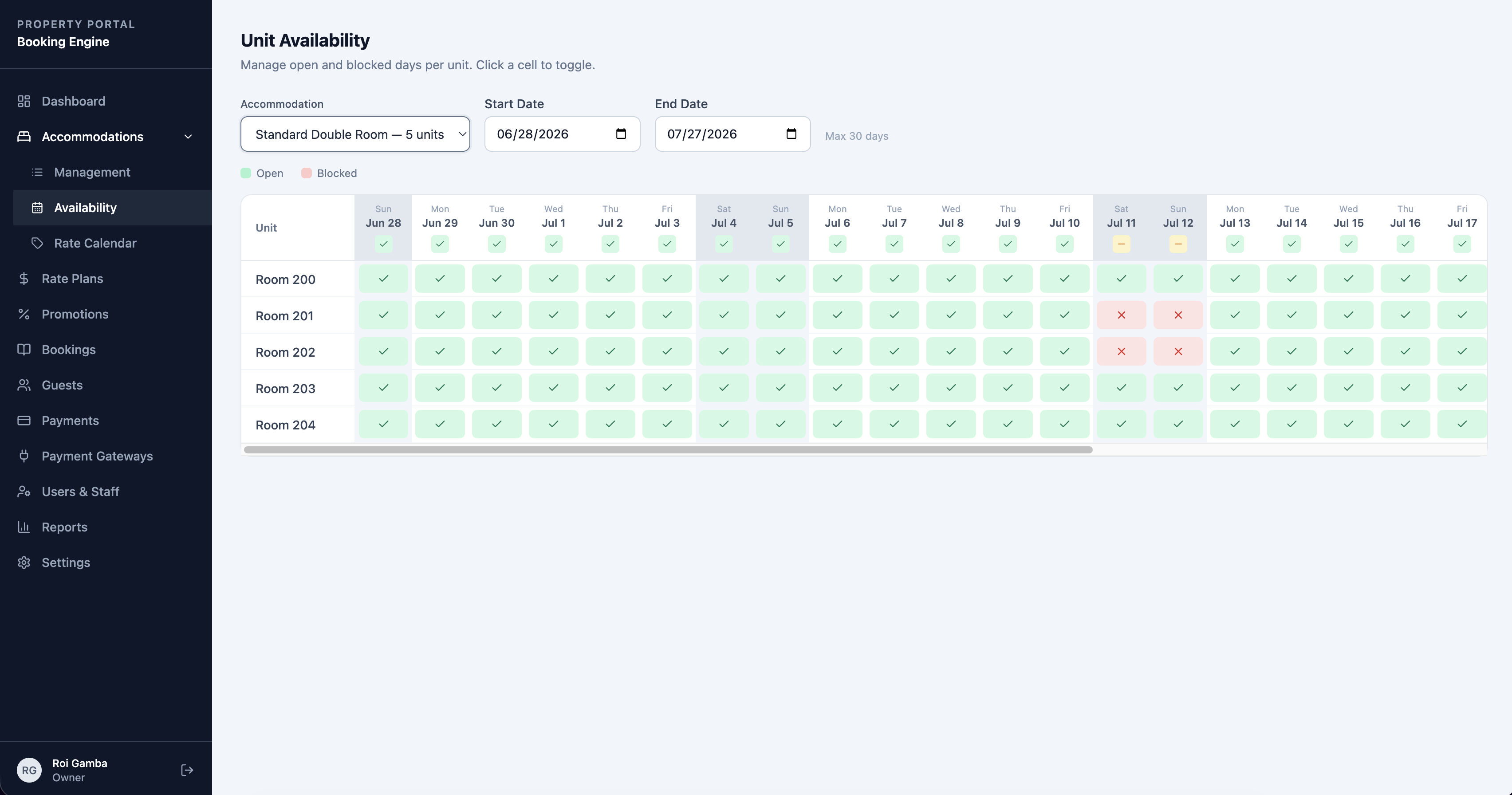 Booking Engine