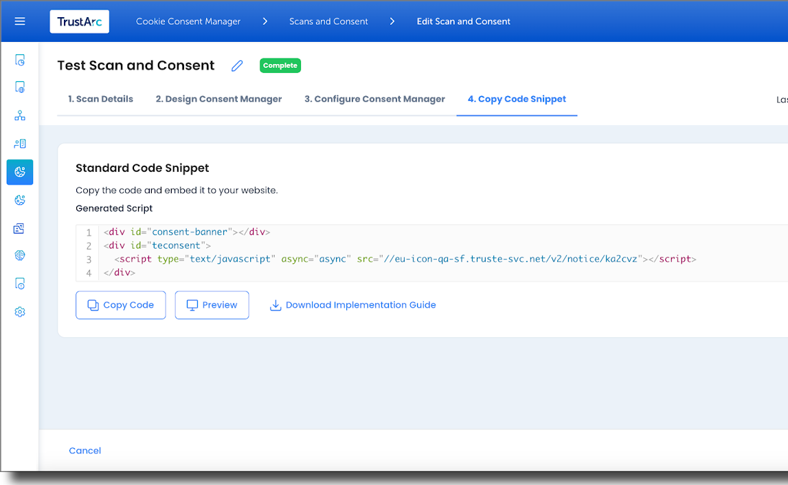 Cookie Consent Manager